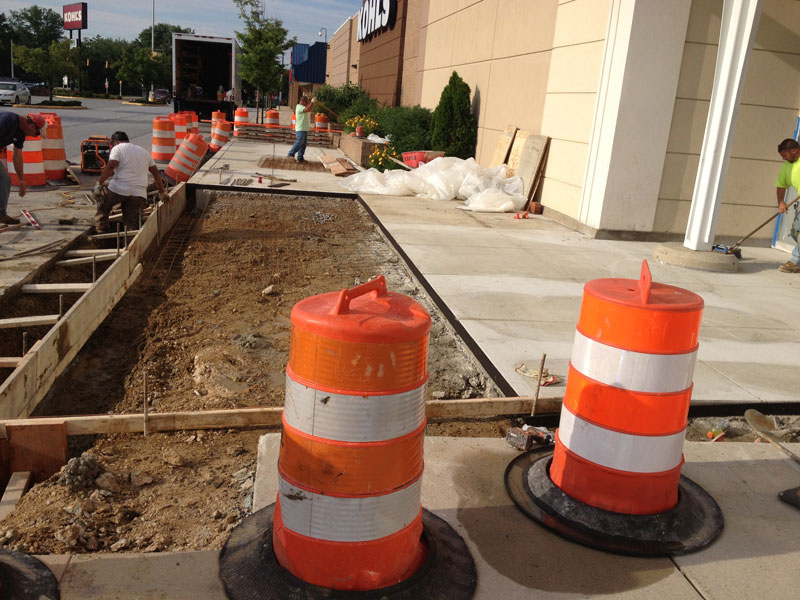 New Concrete and Asphalt at Kohls Department Store Wilmington, DE