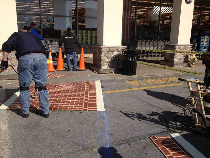 Thermoplast Crosswalk Installation West Chester Pennsylvania 