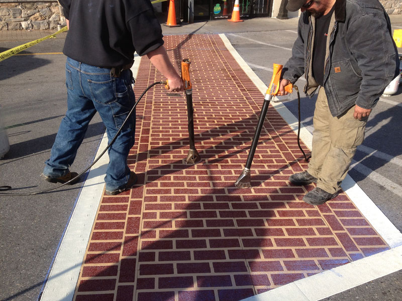 Thermoplast Crosswalk Installation West Chester Pennsylvania