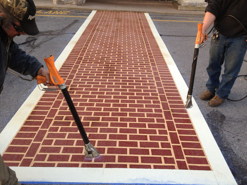 Thermoplast Crosswalk Installation West Chester Pennsylvania 